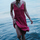 Sira Dress: solid Rose Orange