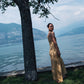 Sira Dress: Radiant Gold with natural dye effect