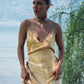 Sira Dress: Radiant Gold with natural dye effect