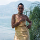 Sira Dress: Radiant Gold with natural dye effect